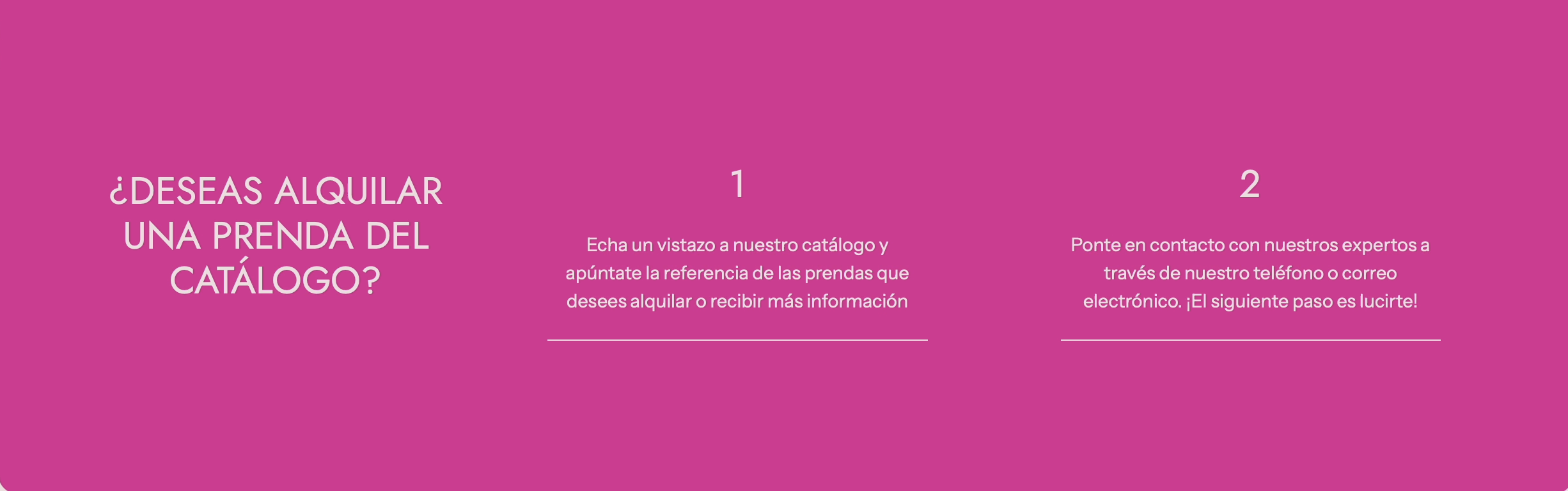 Alquiler de ropa